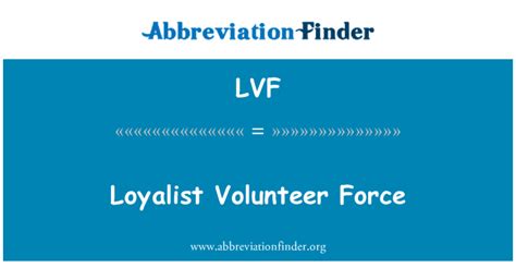 lvf stands for